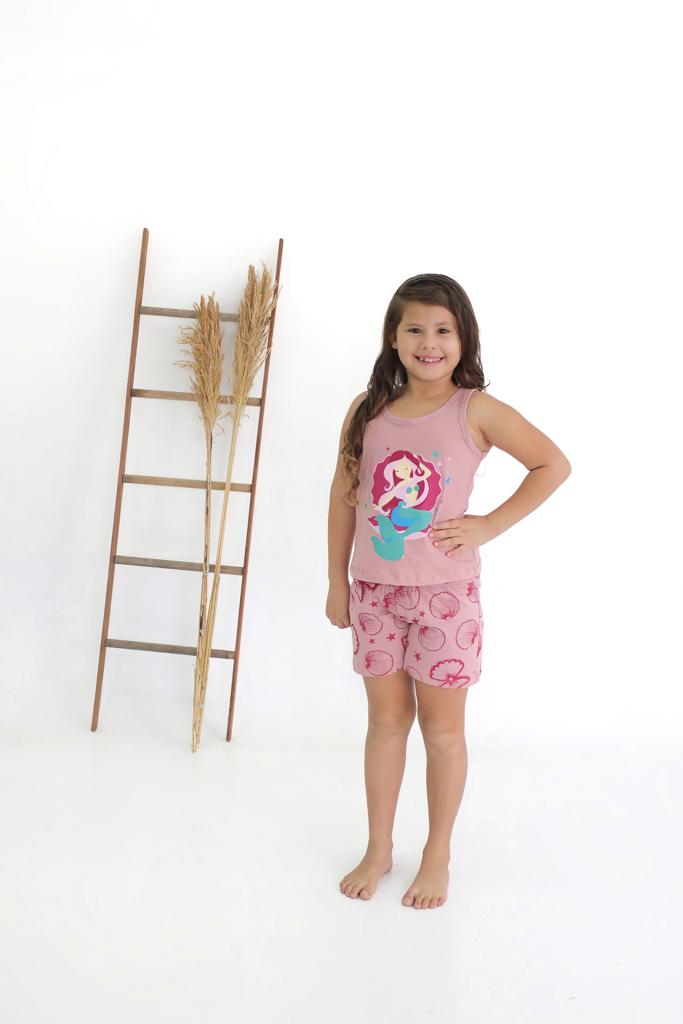 imagem-PIJAMA INFANTIL DOLLINA - Sereia